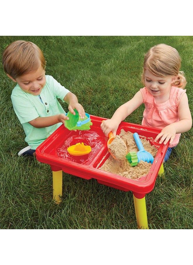 Toddler Sensory Kids Table with Lid | Sensory Bin | Kidoozie | Mega Block Compatible Lid | Indoor Outdoor Use , Red, G02521 17 x 12.5 x 11 inches