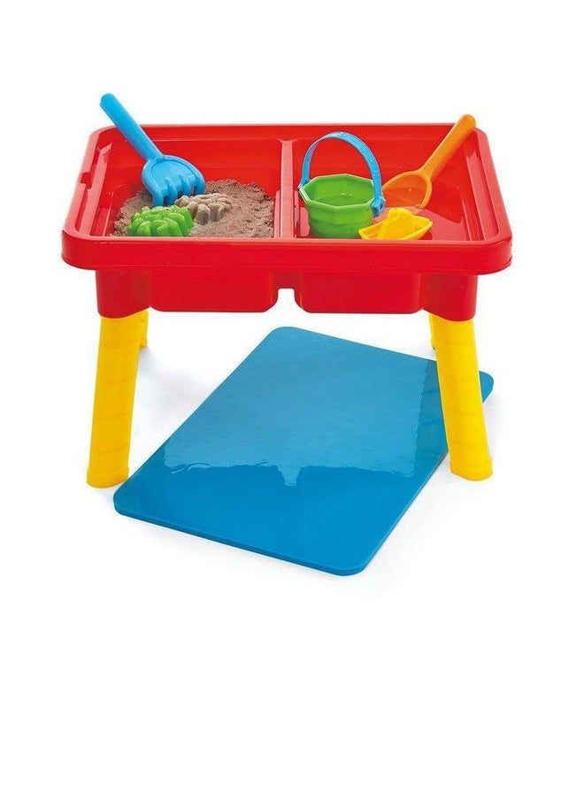 Toddler Sensory Kids Table with Lid | Sensory Bin | Kidoozie | Mega Block Compatible Lid | Indoor Outdoor Use , Red, G02521 17 x 12.5 x 11 inches