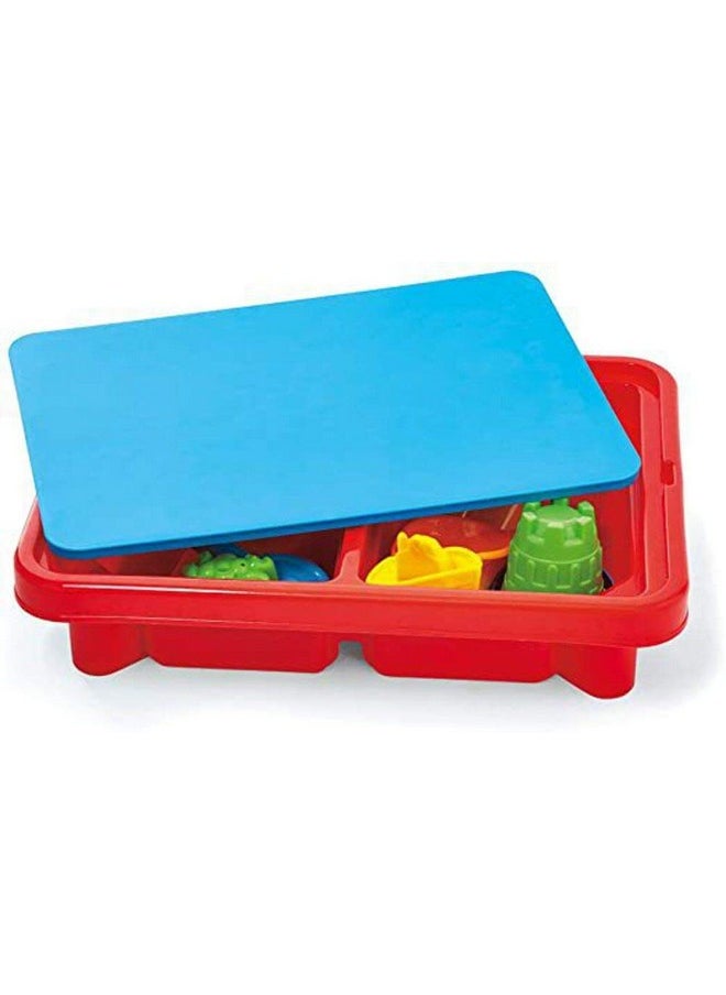 Toddler Sensory Kids Table with Lid | Sensory Bin | Kidoozie | Mega Block Compatible Lid | Indoor Outdoor Use , Red, G02521 17 x 12.5 x 11 inches
