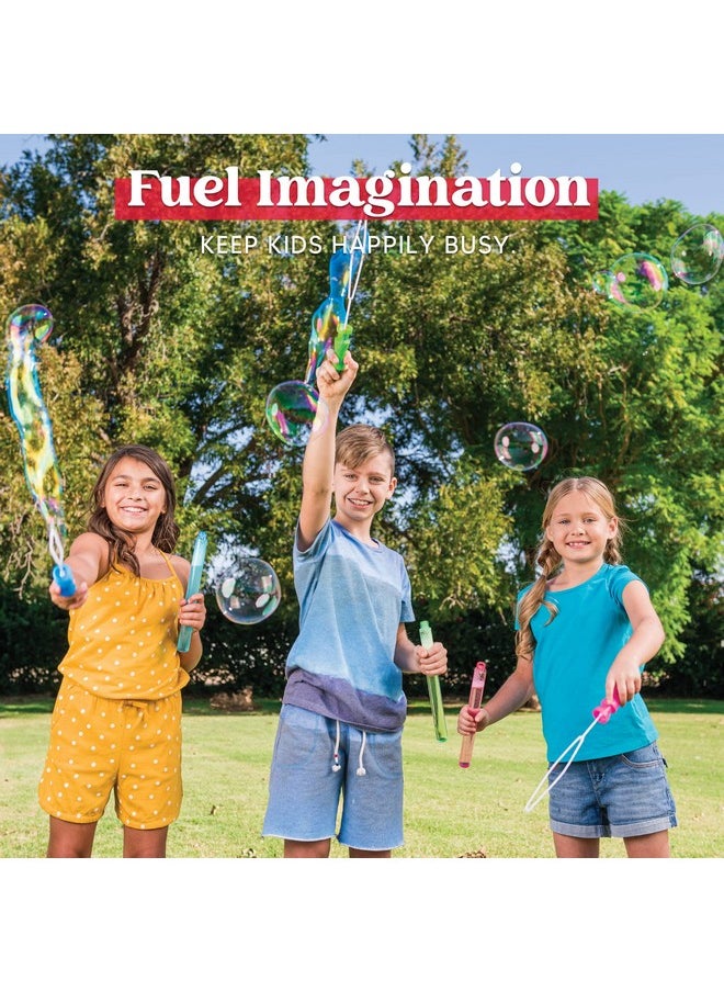 JOYIN 24 Pack 14.6’’ Big Bubble Wands Bulk (2 Dozen) for Summer Toy, Outdoor/Indoor Activity Use, Easter, Bubbles Party Favors Supplies for Kids