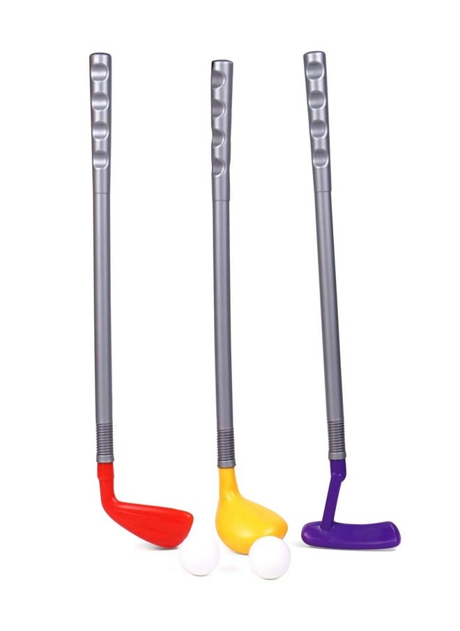 RATNA'S Junior Golf Set for Kids with 3 Different Golf Sticks and Ball