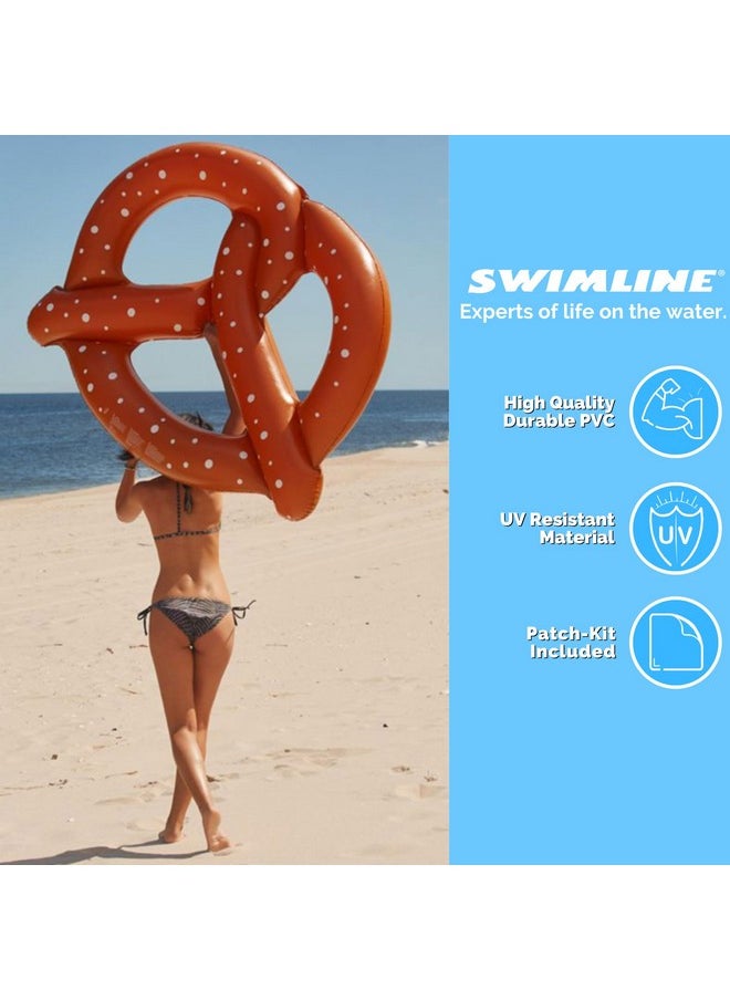 Swimline Giant Pretzel Swim Fun Inflatable Floating Seat, 1-Pack