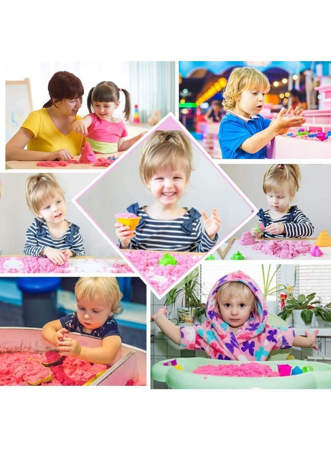 FunBlast Kinetic Sand and Mould for Kids - Sand Clay Kit for Kids Activity Toys | Soft Sand Clay & Moulds Toys for Kids|Boys|Girls - Sand- Approx 1 Kg & Beach Toys- 7 PCS