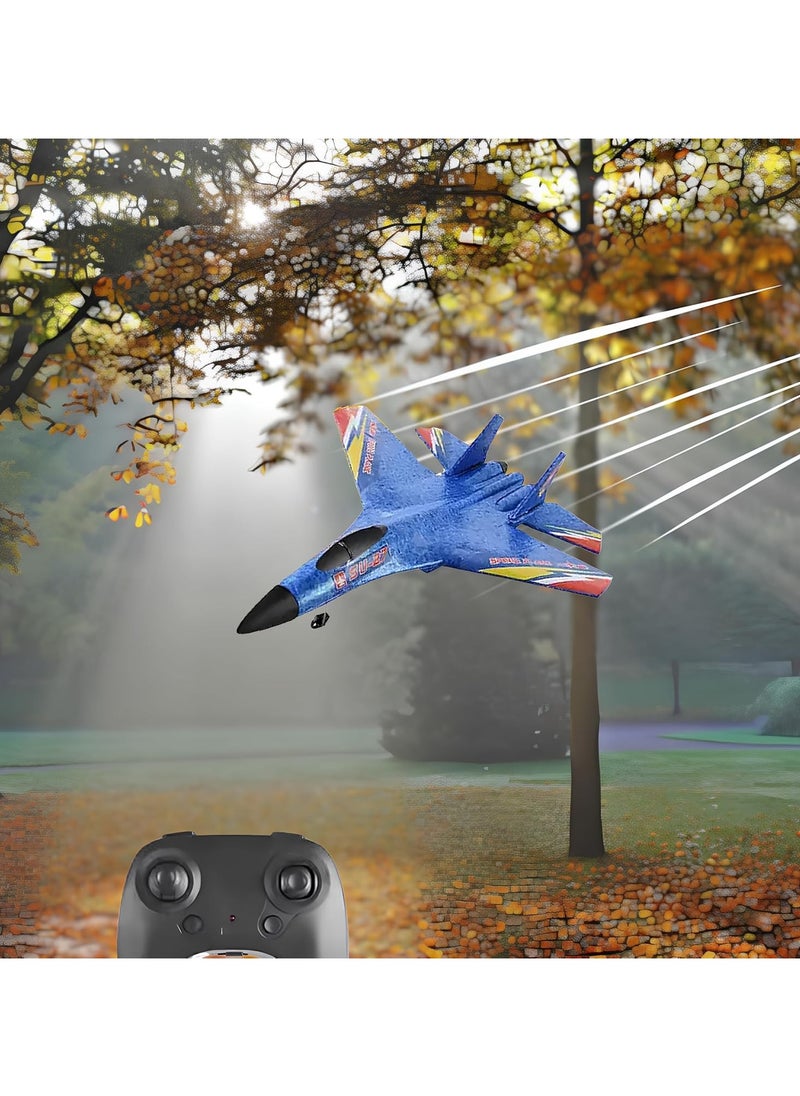 SU-27 Aircraft Radio Controlled Fighter Plane – RC Toy for Kids, Boys & Girls, Battery Charger, Light Effects, Indoor & Outdoor Fun, Beginner-Friendly