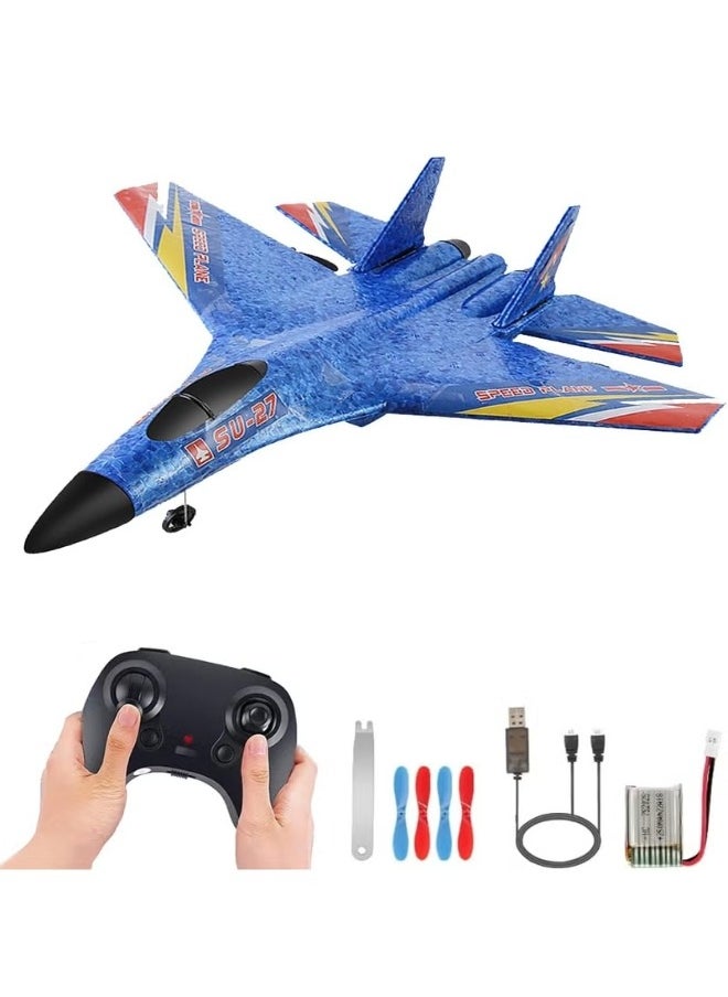 SU-27 Aircraft Radio Controlled Fighter Plane – RC Toy for Kids, Boys & Girls, Battery Charger, Light Effects, Indoor & Outdoor Fun, Beginner-Friendly
