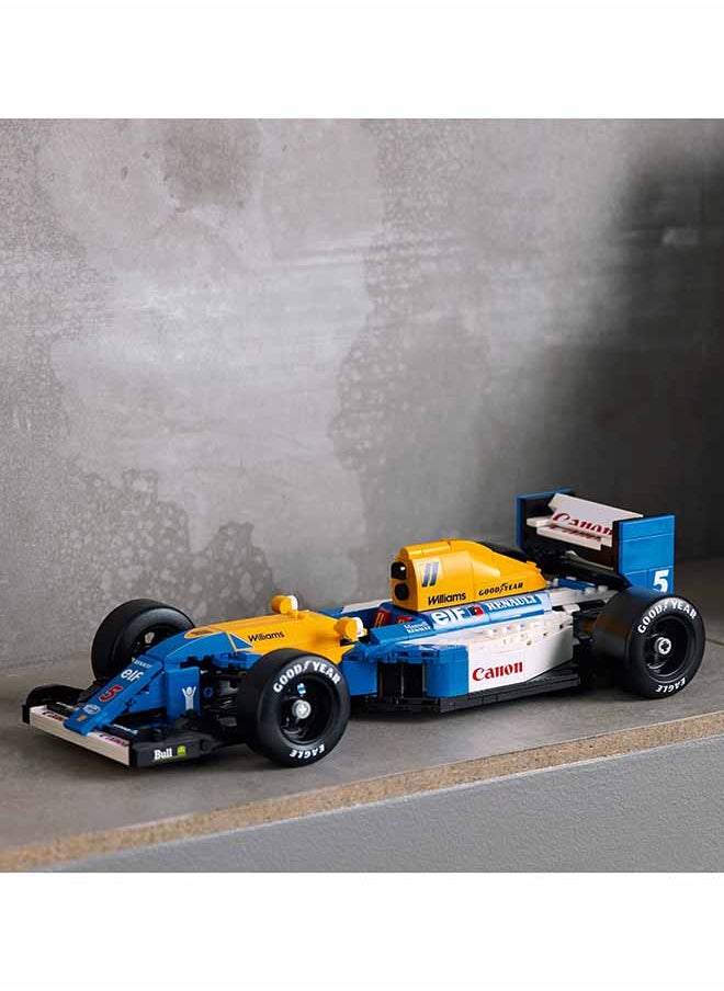 Icons Williams Racing FW14B & Nigel Mansell - F1 Car Model Set for Adults, with a Collectible Driver Minifigure, Trophy & Display Stand - Gift Idea for Men, Women & Teenage Motorsports Fans 10353 (799 pieces)