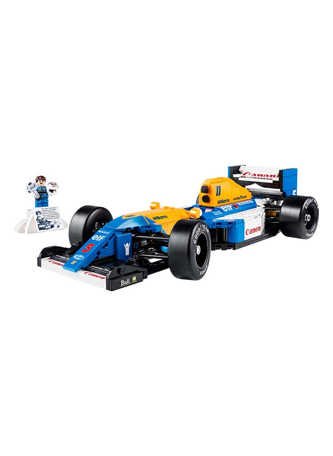 Icons Williams Racing FW14B & Nigel Mansell - F1 Car Model Set for Adults, with a Collectible Driver Minifigure, Trophy & Display Stand - Gift Idea for Men, Women & Teenage Motorsports Fans 10353 (799 pieces)