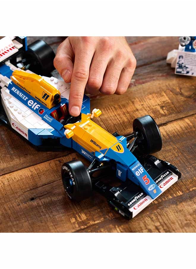 Icons Williams Racing FW14B & Nigel Mansell - F1 Car Model Set for Adults, with a Collectible Driver Minifigure, Trophy & Display Stand - Gift Idea for Men, Women & Teenage Motorsports Fans 10353 (799 pieces)