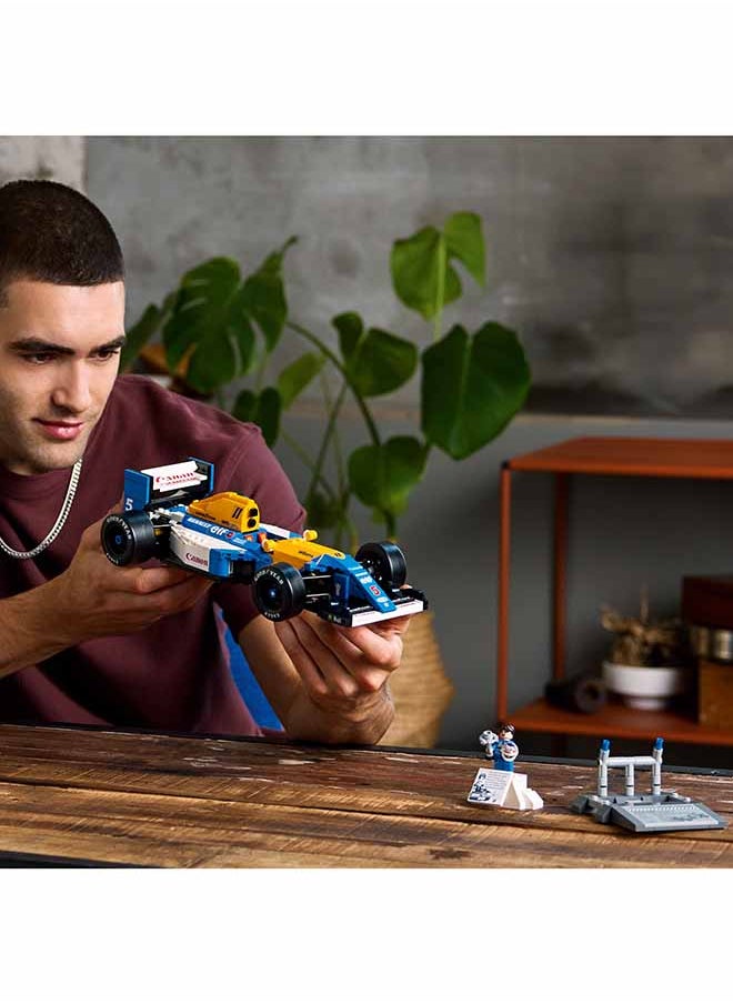 Icons Williams Racing FW14B & Nigel Mansell - F1 Car Model Set for Adults, with a Collectible Driver Minifigure, Trophy & Display Stand - Gift Idea for Men, Women & Teenage Motorsports Fans 10353 (799 pieces)