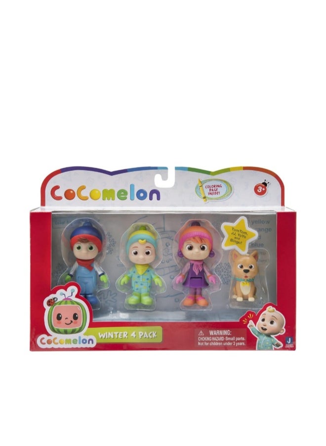CoComelon Winter Figures 4pk