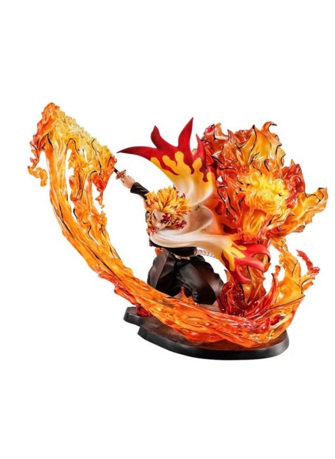 Demon Slayer Kyojuro Rengoku Flame Breathing Fifth Form Flame Tiger Precious G.E.M Statue