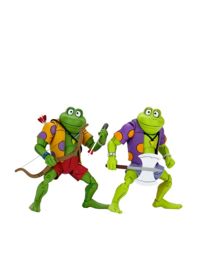 Teenage Mutant Ninja Turtles (Cartoon) - Rasputin And Genghis 2-Pack Action Figures By Neca