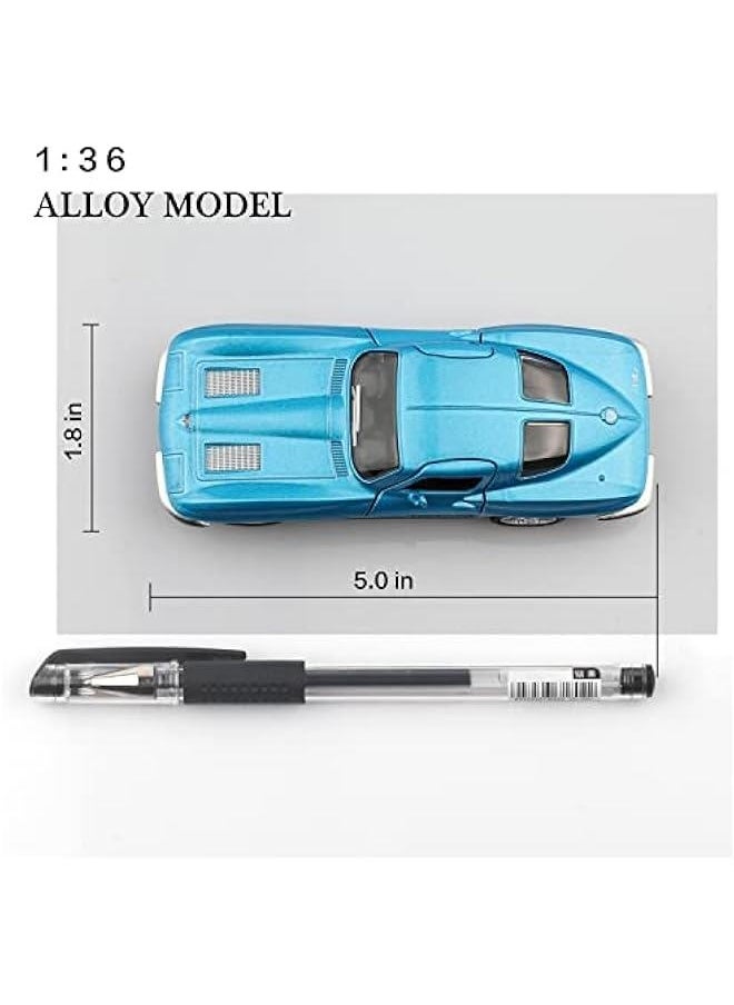 1/36 Scale 1963 Chevy Corvette Diecast Cars Models,Pull Back Vehicles Toy Cars,Cars Gifts for Boys Girls