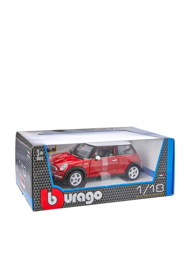 Mini Cooper 1/18 Scale Die Cast Model Car by Bburago