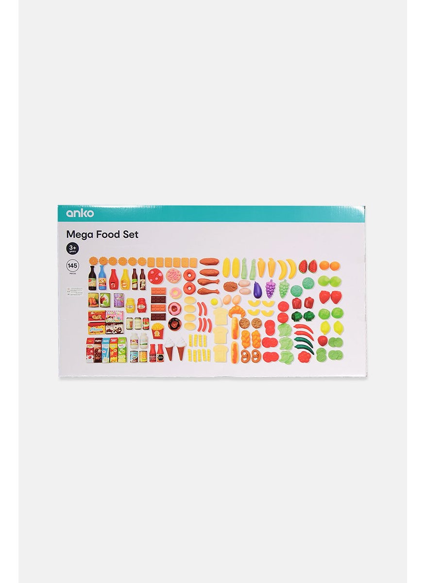 145 Pieces Mega Food Set, Turquoise