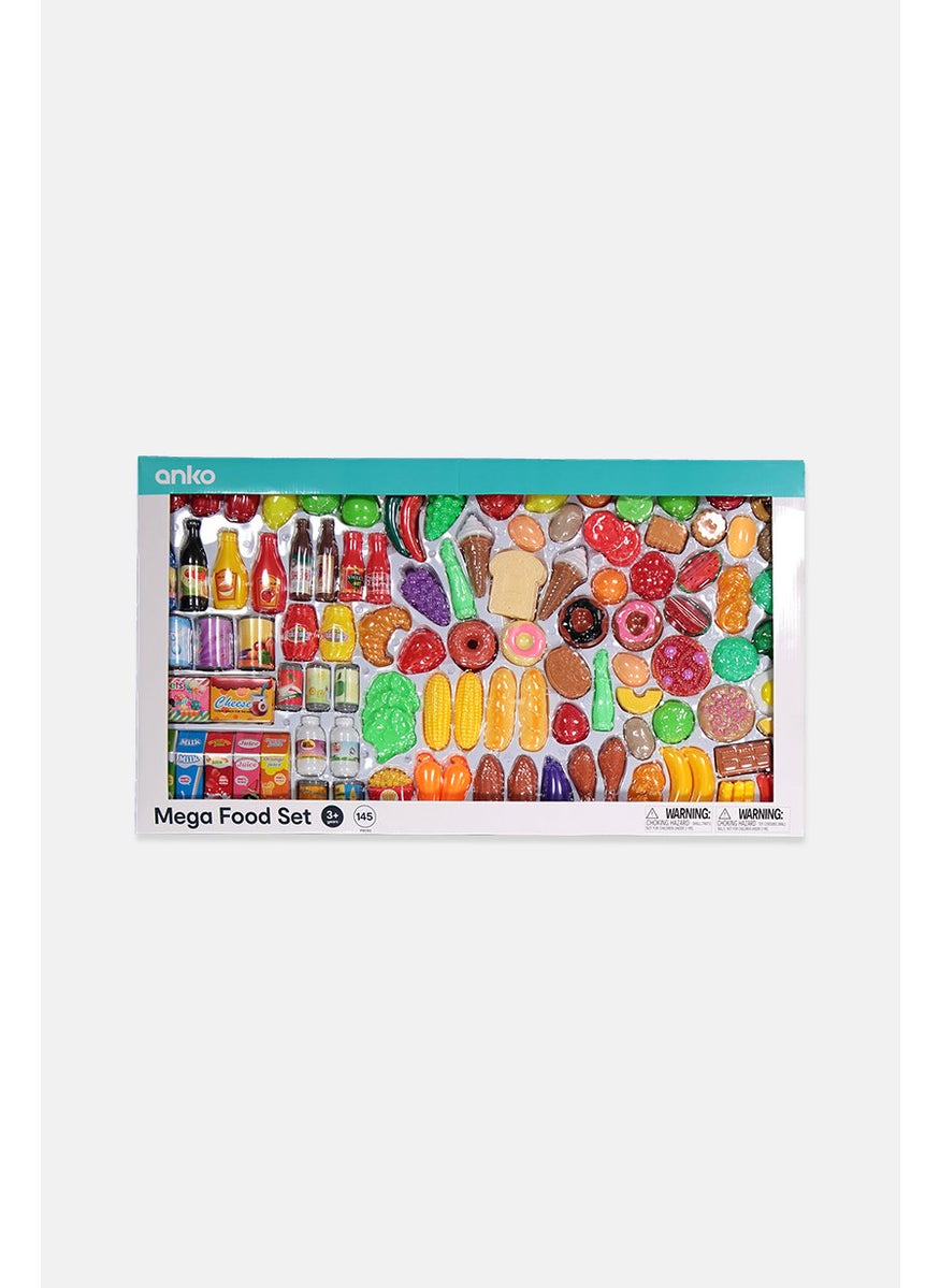 145 Pieces Mega Food Set, Turquoise