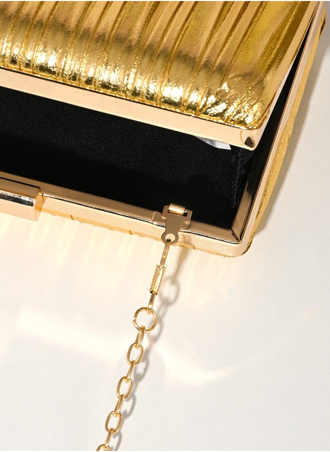 Ladies Sparkling Gold Clutch Bag, Evening Bag Shoulder, Evening Bag Flip Clutch Bag ,Fashion Crossbody