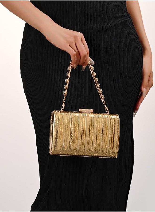 Ladies Sparkling Gold Clutch Bag, Evening Bag Shoulder, Evening Bag Flip Clutch Bag ,Fashion Crossbody
