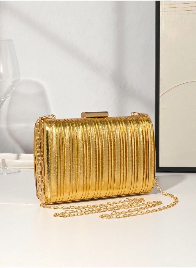 Ladies Sparkling Gold Clutch Bag, Evening Bag Shoulder, Evening Bag Flip Clutch Bag ,Fashion Crossbody