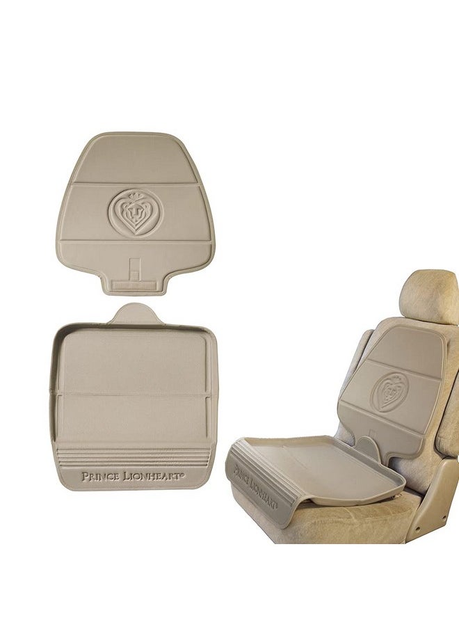 Prince Lionheart Car Seat Protector. The only 2 stage Seatsaver Designed with Thick padding, Nonabsorbent, waterproof, PVC foam material. Comparable with all baby and toddler car seats. (Beige)