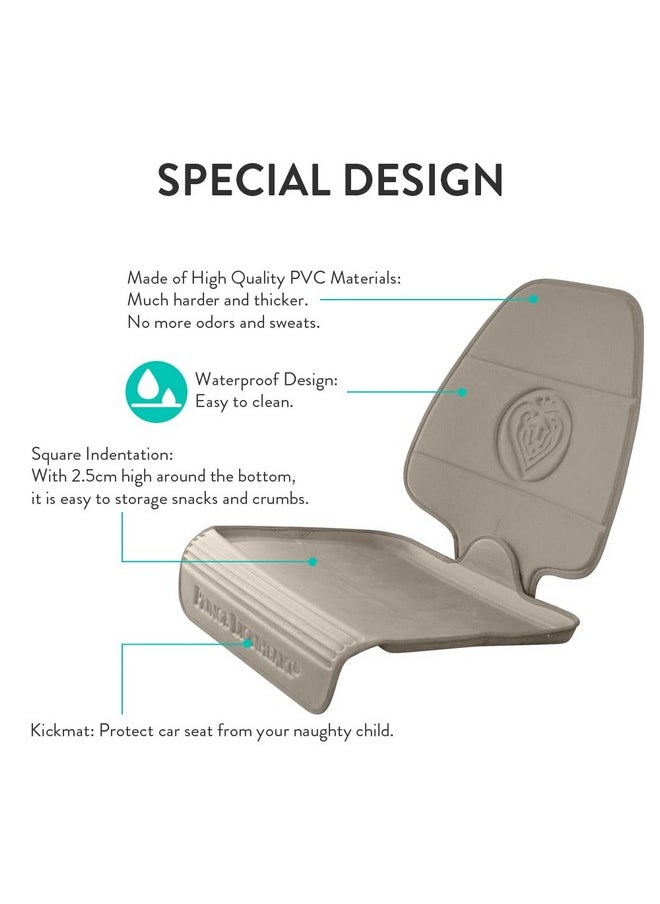 Prince Lionheart Car Seat Protector. The only 2 stage Seatsaver Designed with Thick padding, Nonabsorbent, waterproof, PVC foam material. Comparable with all baby and toddler car seats. (Beige)