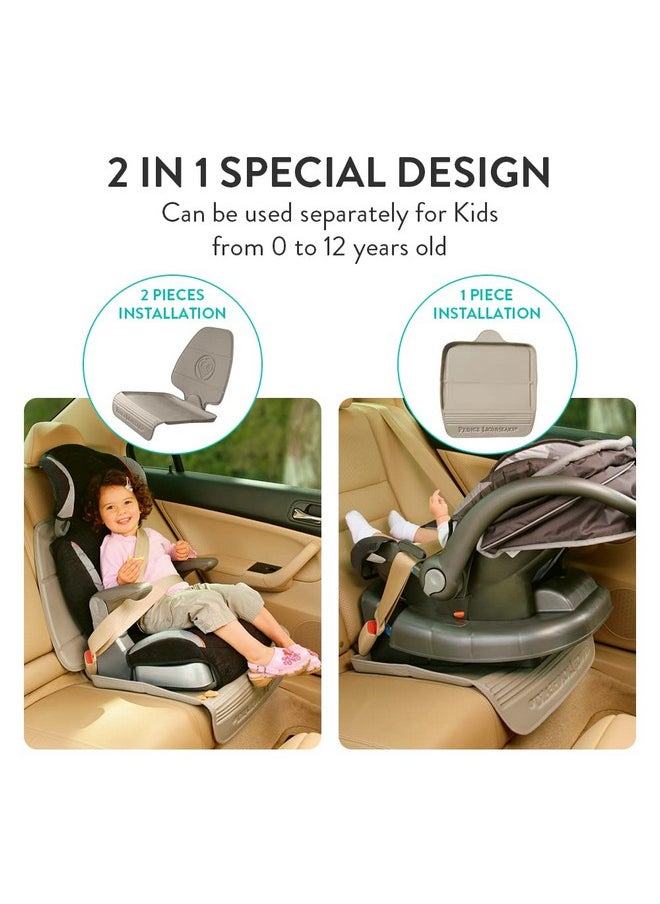 Prince Lionheart Car Seat Protector. The only 2 stage Seatsaver Designed with Thick padding, Nonabsorbent, waterproof, PVC foam material. Comparable with all baby and toddler car seats. (Beige)
