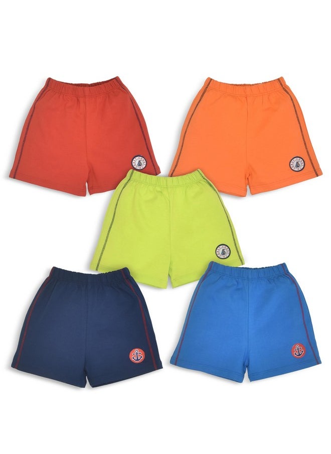 LuvLap Unisex's Bermuda Shorts (904623_Multicolor-1_3 to 6 Months)