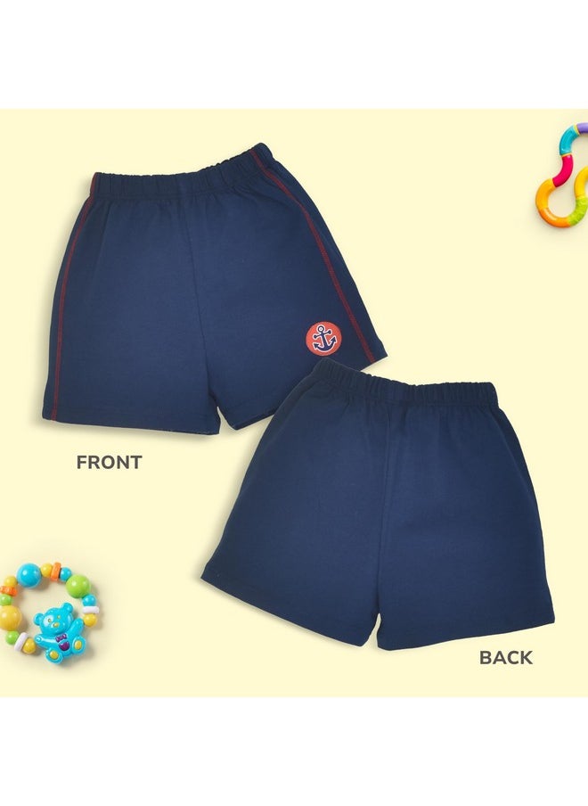 LuvLap Unisex's Bermuda Shorts (904623_Multicolor-1_3 to 6 Months)