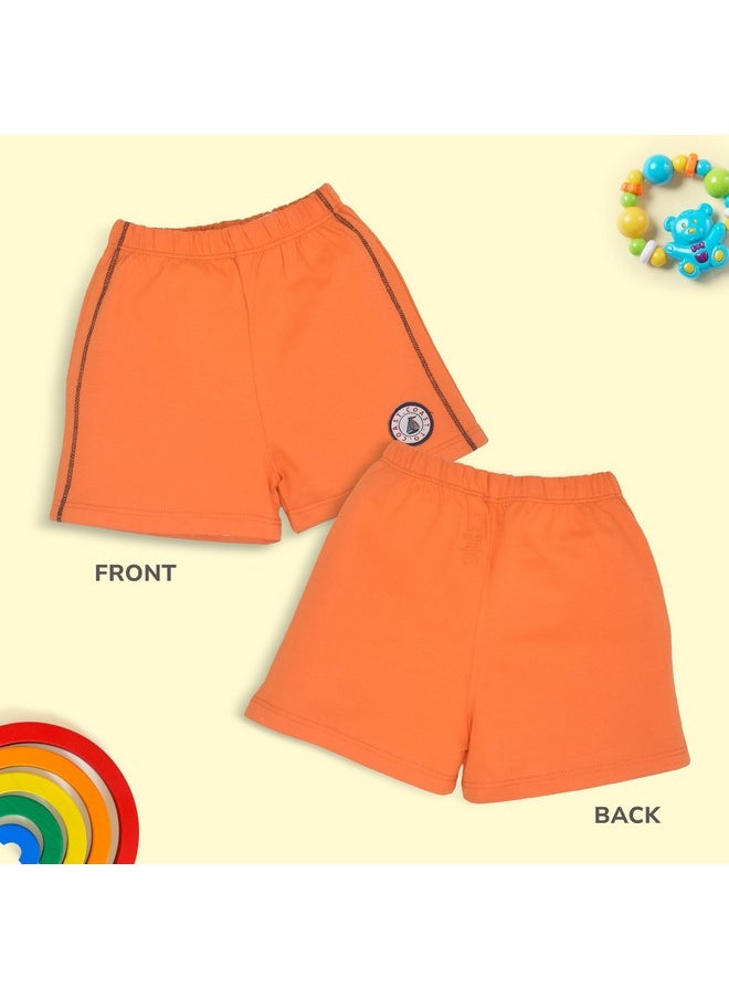LuvLap Unisex's Bermuda Shorts (904623_Multicolor-1_3 to 6 Months)