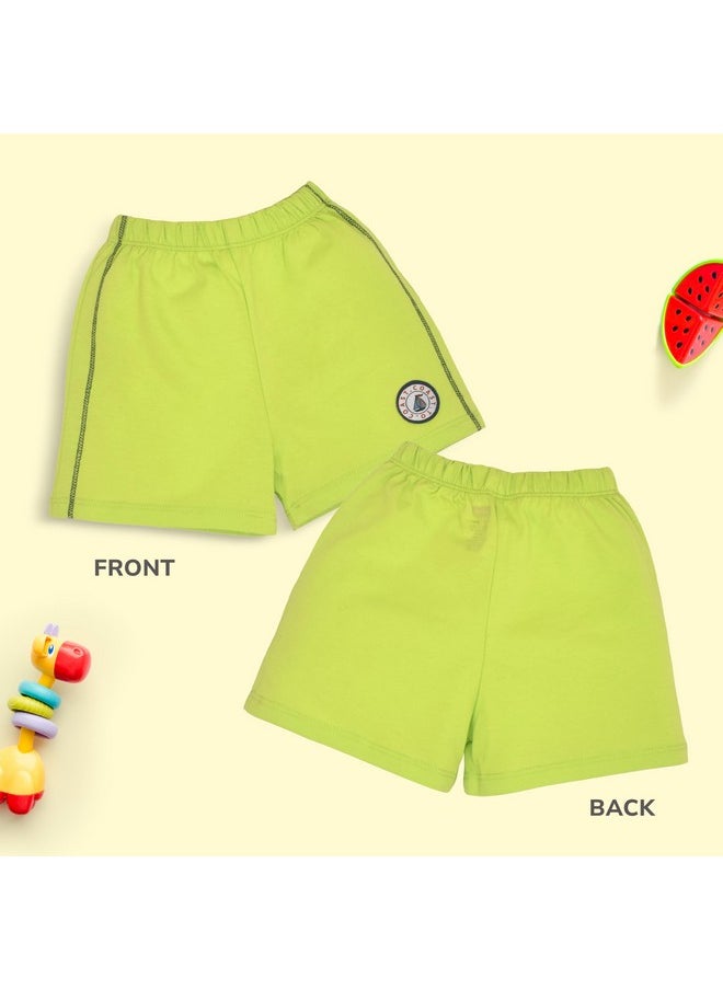 LuvLap Unisex's Bermuda Shorts (904623_Multicolor-1_3 to 6 Months)