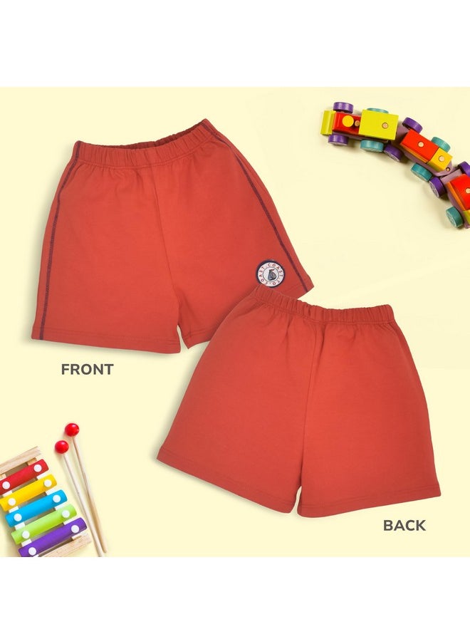 LuvLap Unisex's Bermuda Shorts (904623_Multicolor-1_3 to 6 Months)