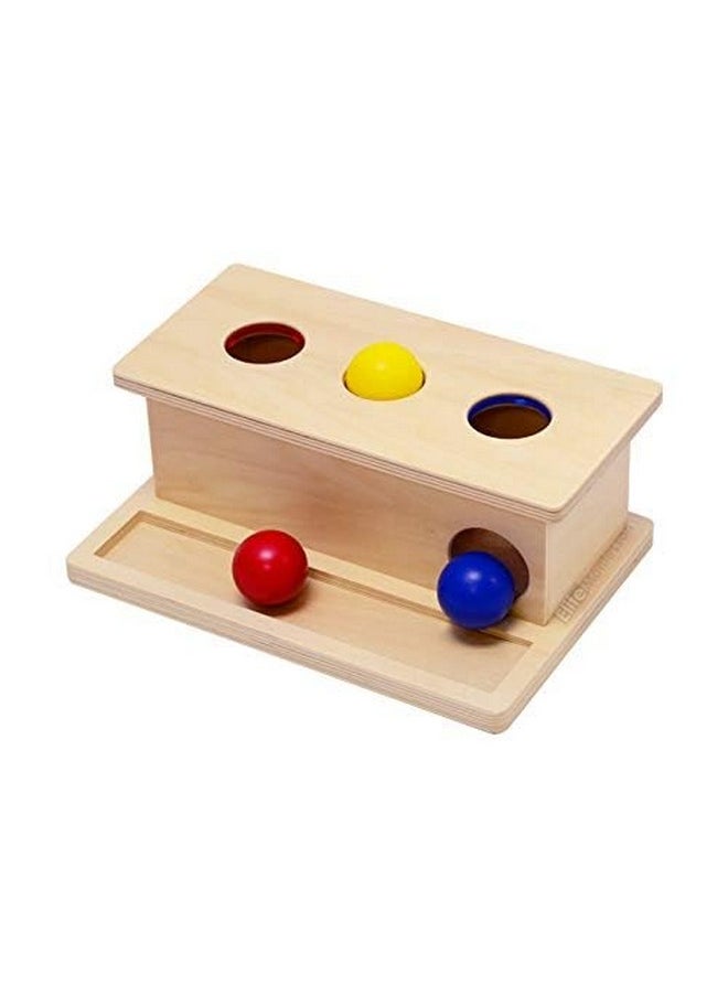 Elite Montessori Baby Object Permanence Ball Push Toddlers and Preschoolers Toy, 1 Year Old Up Baby Learning Material