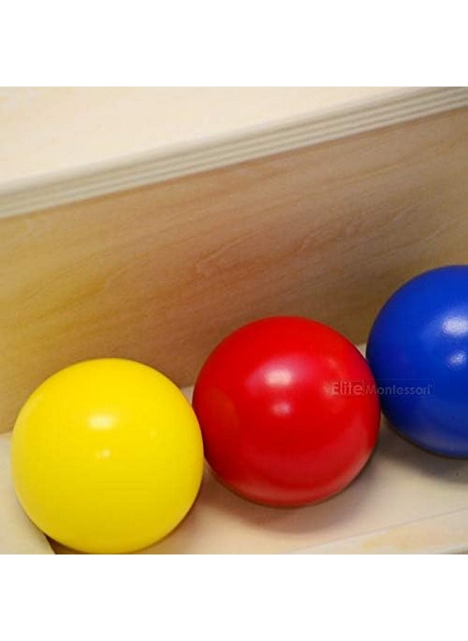 Elite Montessori Baby Object Permanence Ball Push Toddlers and Preschoolers Toy, 1 Year Old Up Baby Learning Material