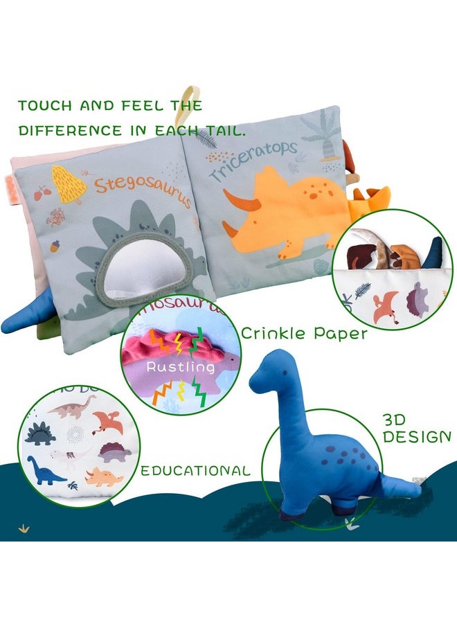 Richgv Baby Books Toys 6-12 Months, 2Pcs Interactive 3D Books for Baby&Toddler 1-2 Years, Soft Cloth Books Busy Books Toys Gifts for Boys Girls Touch and Feel Crinkle Books Sensory Toys