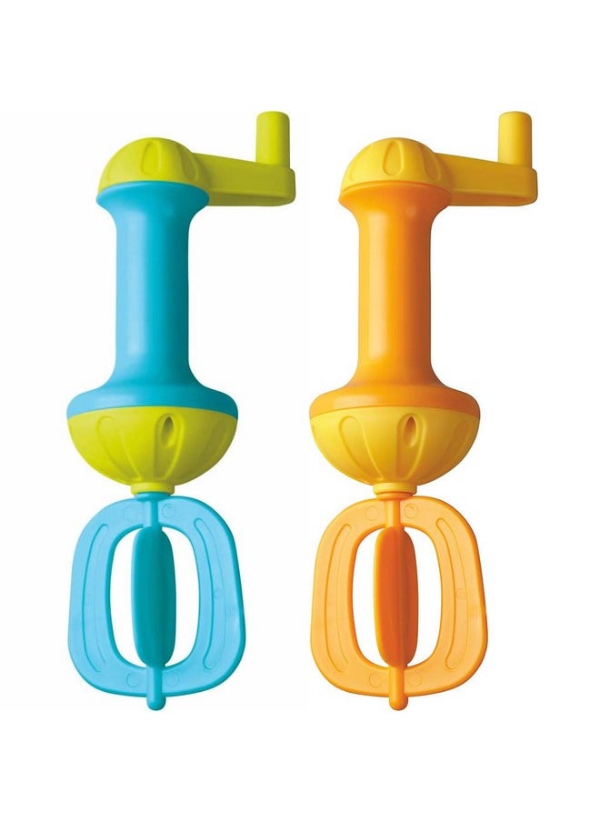 HABA Bubble Bath Whisk 2 Pack - Kids Bubble Bath Whisk, Bath Toys for Kids' Sensory Play, Motor Skills, and Bath Time Fun