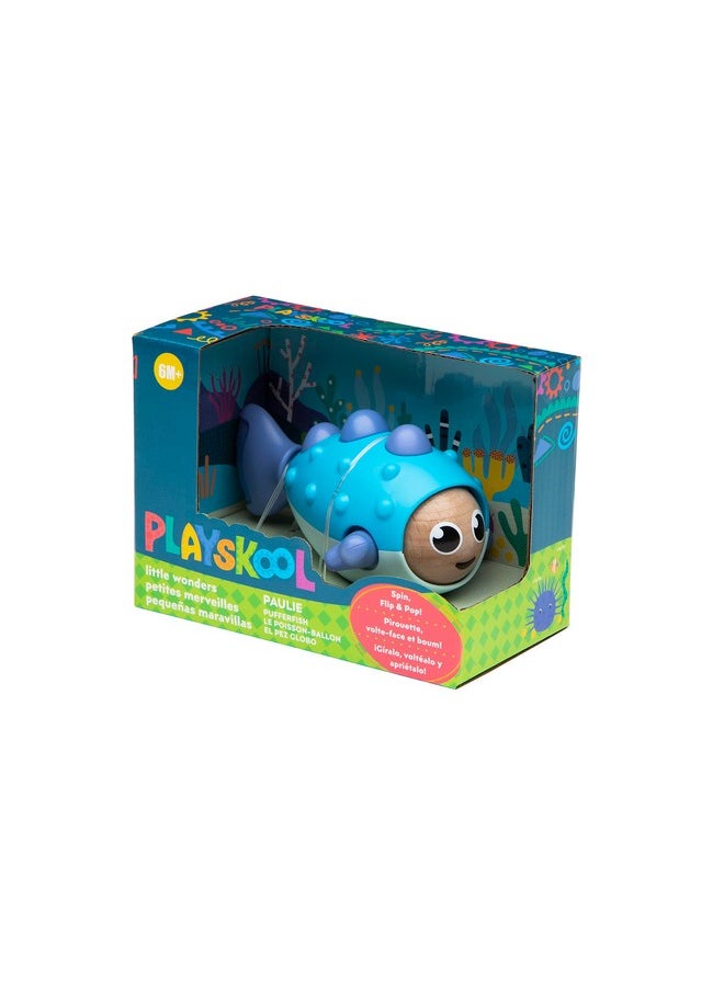 Playskool Little Wonders - Paulie Pufferfish - Tactile Sensory Play Infant Toy - Help Develop Fine Motor Skills - Ages 6 Months and Up