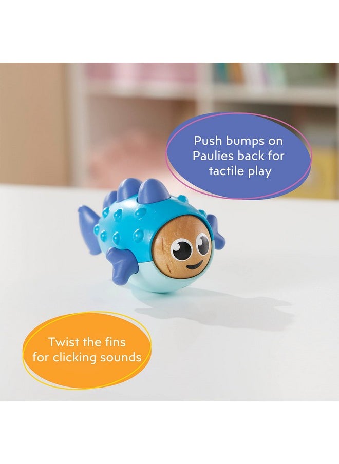 Playskool Little Wonders - Paulie Pufferfish - Tactile Sensory Play Infant Toy - Help Develop Fine Motor Skills - Ages 6 Months and Up