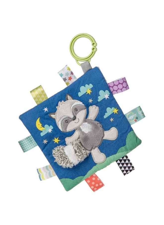 Taggies Soothing Sensory Crinkle Me Toy with Baby Paper and Squeaker, Harley Raccoon, 6.5 x 6.5-Inches