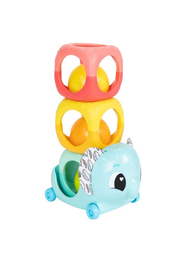 Lamaze Stack, Rattle & Roll Stacking Blocks - Baby Blocks for Fine Motor Skill Development - Baby Stacking Toys for Sensory Play - Colorful Interactive Stacking Toys - Ages 6 Months and Up