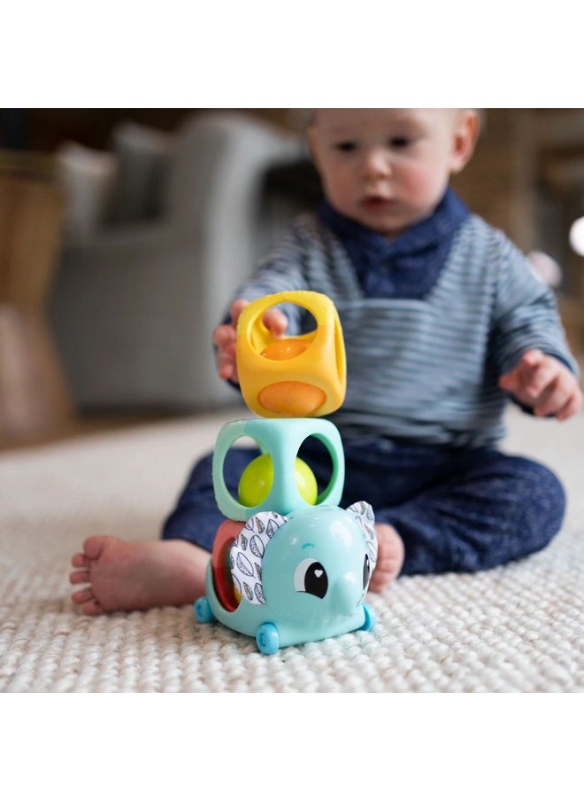 Lamaze Stack, Rattle & Roll Stacking Blocks - Baby Blocks for Fine Motor Skill Development - Baby Stacking Toys for Sensory Play - Colorful Interactive Stacking Toys - Ages 6 Months and Up