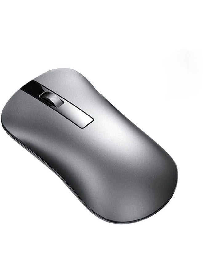 Wireless Silent Mouse,XM10 Aluminum Alloy Rechargeable Mute Gamer Mouse ​Slim Noiseless with USB Receiver for PC, Tablet, Laptop,Notebook Silver 2.4G
