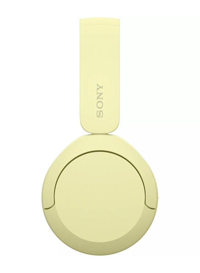 WH-CH520 Wireless Headphones Bluetooth On-Ear Headset with Microphone yellow