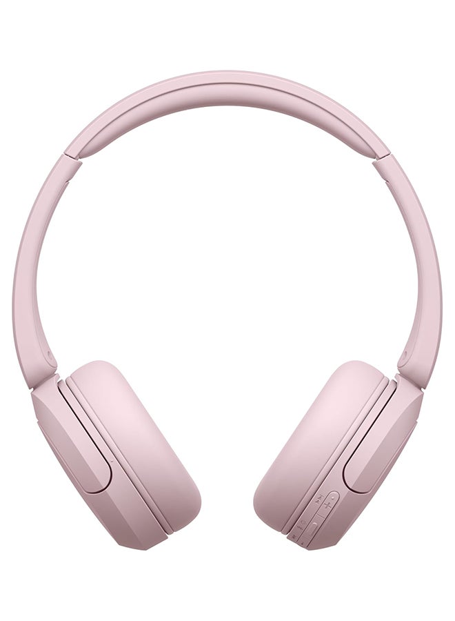 WH-CH520 Wireless Headphones Bluetooth On-Ear Headset with Microphone Pink