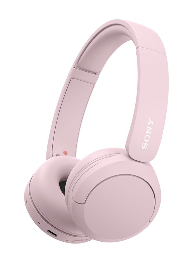 WH-CH520 Wireless Headphones Bluetooth On-Ear Headset with Microphone Pink