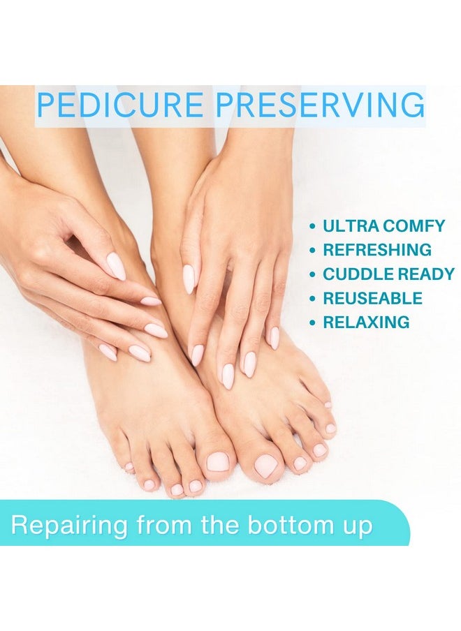 Onyx Professional Gel Moisturizing Socks, One Size Dry Feet Treatment for Women or Men, Hydrating Spa Socks for Dry Feet and Cracked Heel Repair, One Reusable Pair