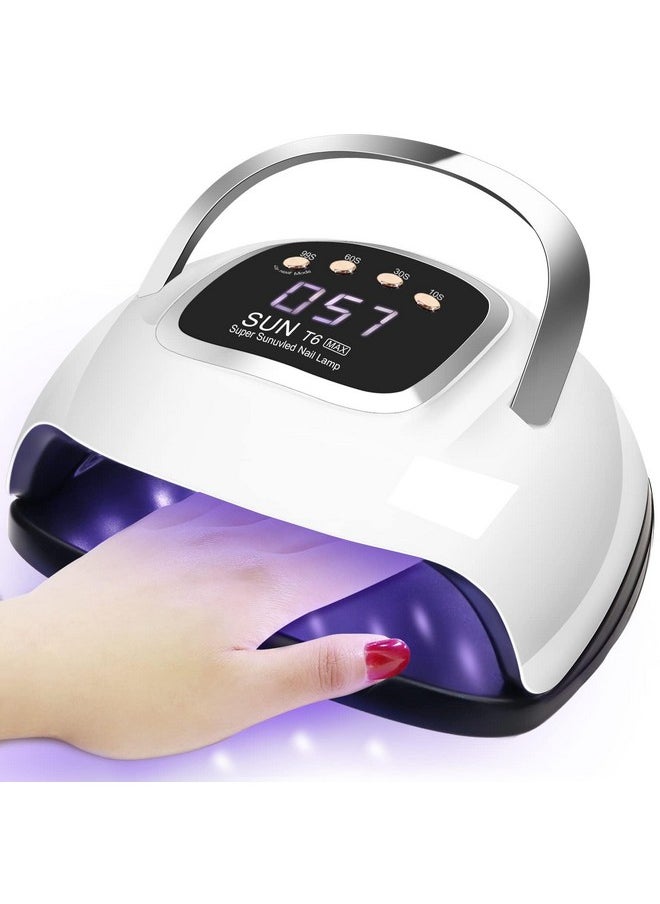 LKE UV Nail Lamp, Nail Dryer 220W Light for Nails with 4 Timers LED Lamp Gel Polish Kit Professional Art Tools Automatic Sensor