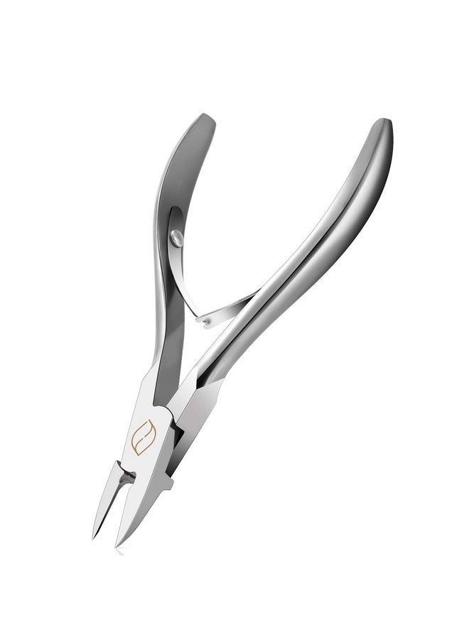 FERYES Toenail Clippers Straight Blade for Thick Toenails, Nail Clippers for Thick and Ingrown Nails - High Temperature Forging Stainless Steel Toe Nail Tools