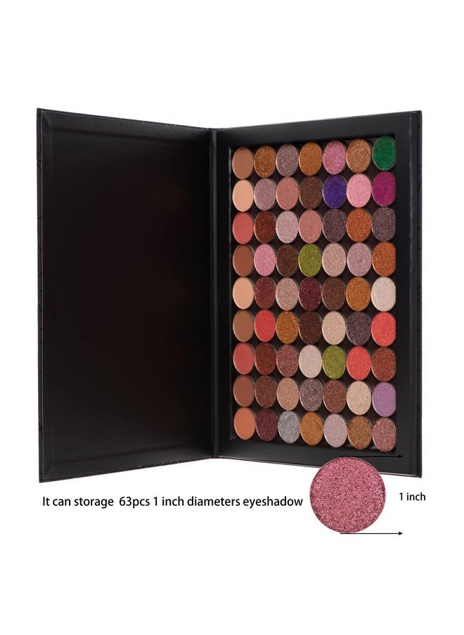 Allwon Extra Large Magnetic Palette Empty Makeup Palette for Eyeshadow Lipstick Blush Powder (Diamond shape)