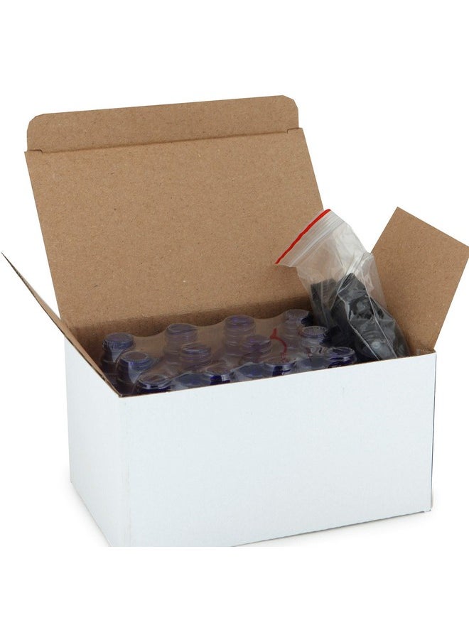 Vivaplex, 24, Cobalt Blue, 15 ml Glass Bottles, with Lids