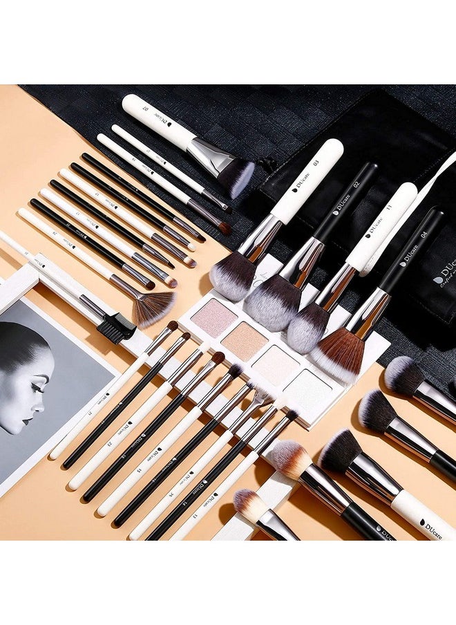 DUcare Makeup Brushes Set Professional Panda Seris Makeup Brush Set Of 31 - Multicolor